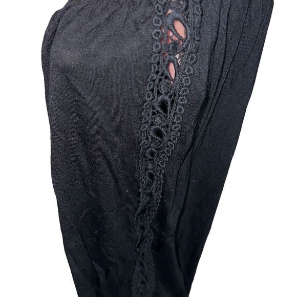 INC International Concepts Ladies Size 2X Black Lace Embroidered Peasant Blouse - Picture 8 of 11